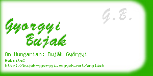 gyorgyi bujak business card