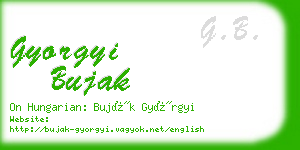 gyorgyi bujak business card